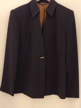 Aubergine One Button Jacket